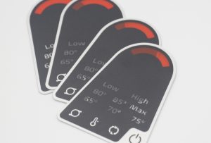 Waterproof PVC film labels for electronics and automotive applications