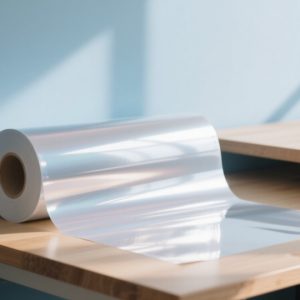Glassine PP pearlescent film label on wine bottle showing frost resistance and acrylic adhesive durability