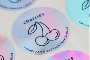 FDA-compliant food-grade pressure-sensitive labels on fresh produce packaging