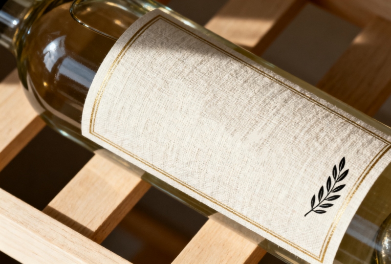 writable wine label with handwritten vintage note - label for wine bottle