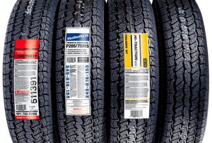 tire tracking self adhesive label on passenger-car tire with barcode and batch number